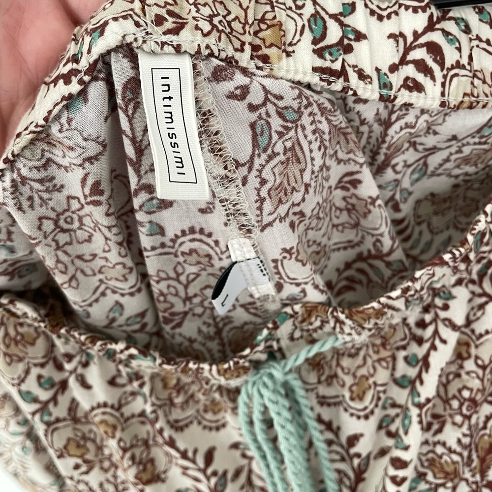 Intimissimi Spice Garden Cotton Pajama Lounge Pants Size Large L18 - Picture 5 of 8